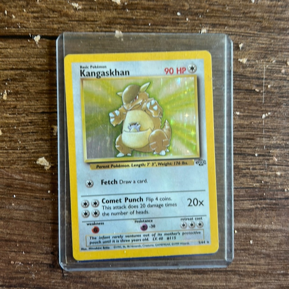 Set of 8 Pokémon cards in a clear and protective case